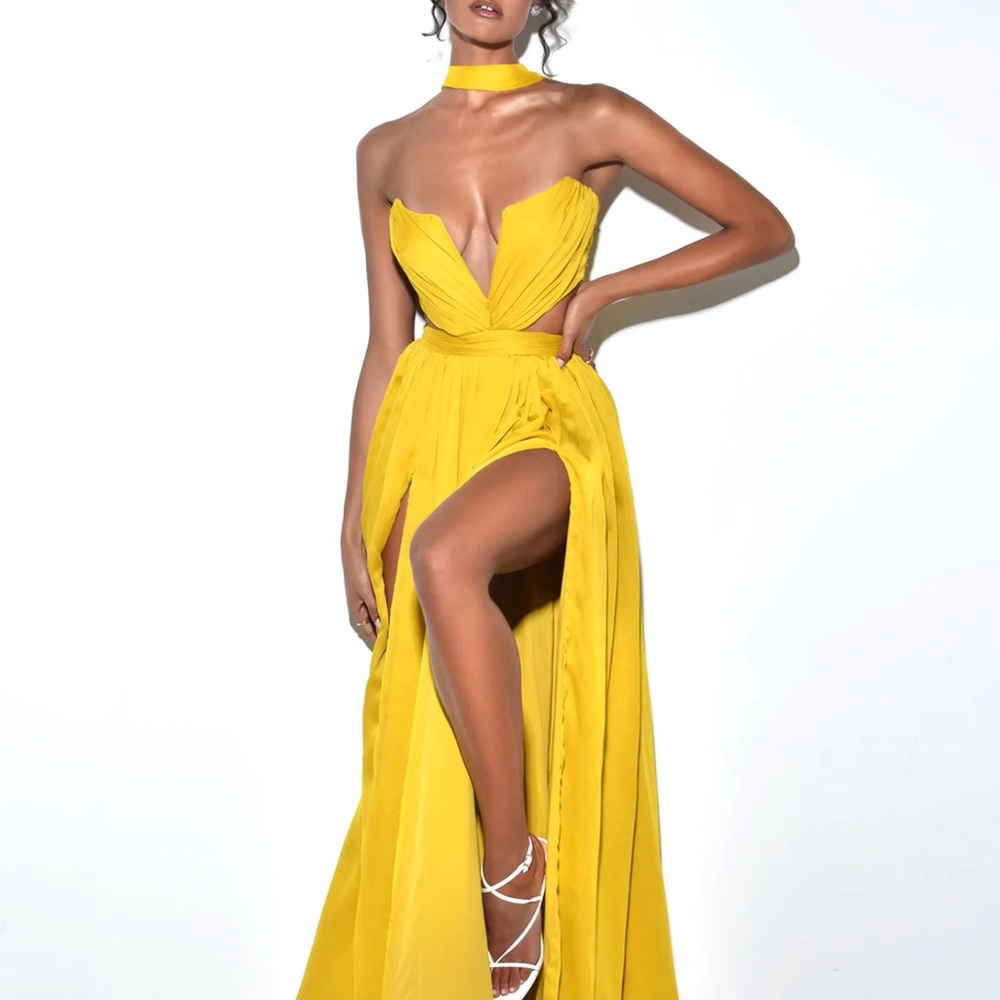 Yellow Maxi Dress by Miss Circle